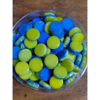 Korálek Korálky skleněné směs 30g modro žlutá