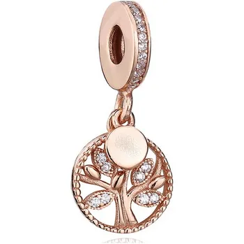 Přívěsek B-TOP Přívěsek na náramek "STROM ŽIVOTA" - zlatá růžová