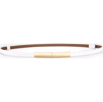 Opasek Amparo Miranda® Kožený pásek Lady-33, Barva bílá