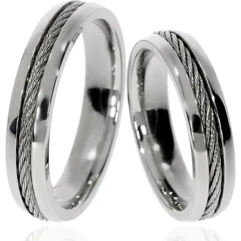 Prsten Zlatnictví Helios Snubní prsteny z chirurgické oceli 10224