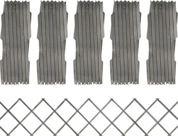 Plot vidaXL Trelážové ploty jedle/šedé 5 ks 180 x 60 cm