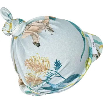 Šátek Mimilove Bavlněný dětský šátek s kšiltem 6-18m. Australian Summer Blue