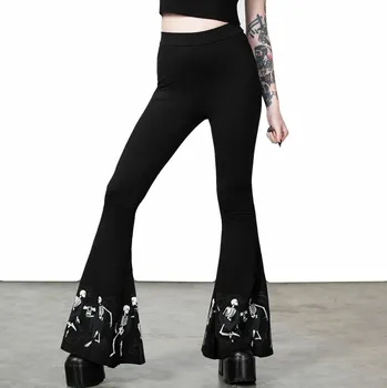 Dámské kalhoty kalhoty dámské KILLSTAR - La Danse Flares - Black - XS