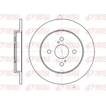 Brzdový kotouč Brzdový kotouč REMSA 61004.00