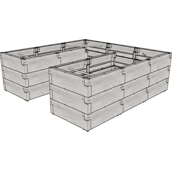 Skleník LANIT PLAST, s.r.o. vyvýšený záhon JUWEL TIMBER ERGOLINE U DEEP (20479) LG3134