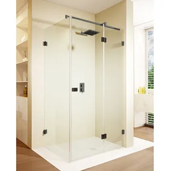 Riho Scandic NXT čtyřúhelníkový sprchový kout 97x87x200 cm, pravý, černá, Riho-Shield, číré sklo (G001060121)