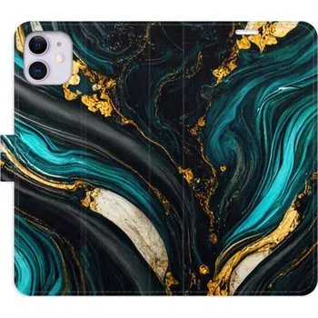 Pouzdro na mobilní telefon Flipové pouzdro iSaprio - Dark Paint - iPhone 11