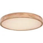 Globo 41745-48 LED stropní svítidlo Rainer 1x48W | 3100lm | 3000-6000K - paměťová funkce, noční režim, stmívatelné, dálkové ovládání, imitace dřeva, bílá + Trio 983-3400 3x LED žárovka TROPFEN 1x4W | E14 | 470lm | 3000K