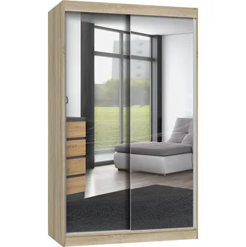 Šatní skříň TPS Šatní skříň se zrcadly IGA 120 cm - Dub sonoma