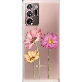Pouzdro na mobilní telefon Odolné silikonové pouzdro iSaprio - Three Flowers - Samsung Galaxy Note 20 Ultra