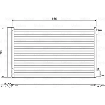 Výparník klimatizace Kondenzátor, klimatizace VALEO 814042
