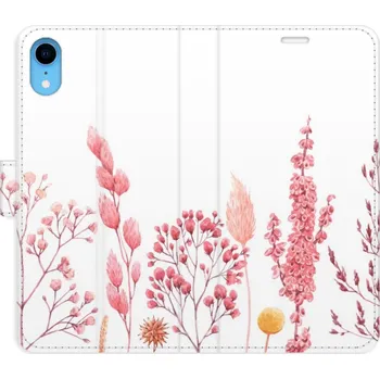 Pouzdro na mobilní telefon Flipové pouzdro iSaprio - Pink Flowers 03 - iPhone XR