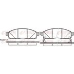 Sada brzdových destiček, kotoučová brzda REMSA 1434.02