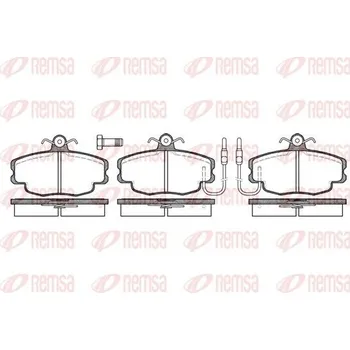 Brzdová destička Sada brzdových destiček, kotoučová brzda REMSA 0141.02