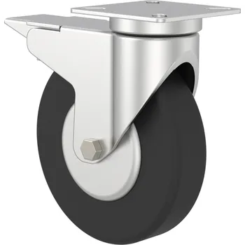 Stavební profil Alusic Otočné kolečko D=100 mm, příruba 60x60, s brzdou