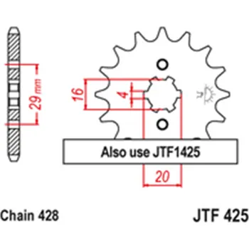 Řetězová sada pro motocykl Přední řetězové kolečko Suzuki RG 125 Race Replica 1992 16 zubů