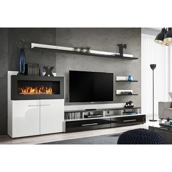 Obývací stěna Obývací stěna Camino s biokrbem - Moderní obývací stěna