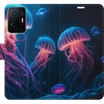 Pouzdro na mobilní telefon Flipové pouzdro iSaprio - Jellyfish - Xiaomi 11T / 11T Pro