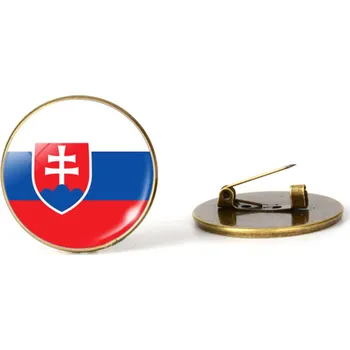 Brož Amparo Miranda® Odznak do klopy Slovenská vlajka VSK25