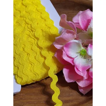 Krajka Hadovka šíře 5 mm žlutá