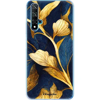 Pouzdro na mobilní telefon Odolné silikonové pouzdro iSaprio - Gold Leaves - Huawei Nova 5T