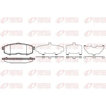 Brzdová destička Sada brzdových destiček, kotoučová brzda REMSA 1160.00