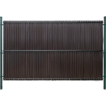 Příslušenství pro plot Benco Plastová výplň plotu 173 x 250 cm , barva tmavě hnědá RD01