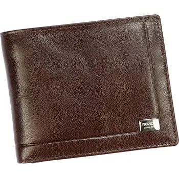 Peněženka Pánská kožená peněženka Rovicky PC-103-BAR RFID hnědá