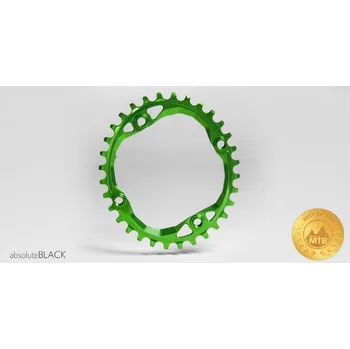 Převodník na kolo Převodník Absoluteblack 104 BCD OVAL 32T zelená