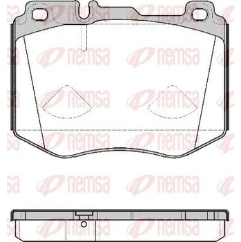 Brzdová destička Sada brzdových destiček, kotoučová brzda REMSA 1604.00