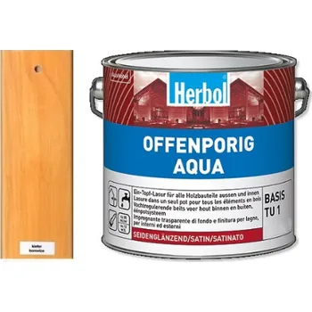 Lak na dřevo Herbol OFFENPORIG AQUA - BOROVICE - KIEFER Velikost balení: 2,5L + dárek k objednávce nad 1000Kč