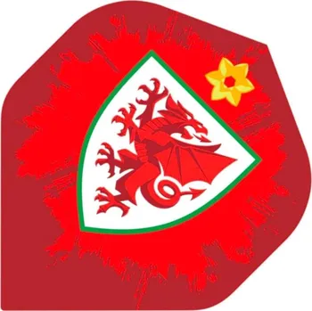 Příslušenství pro šipky Mission Letky Football - Wales FA - Welsh \ Cymru - F3 - F3914