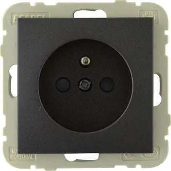 vypínač a zásuvka e2 elektro GmbH Zásuvka šedá metalic Logus