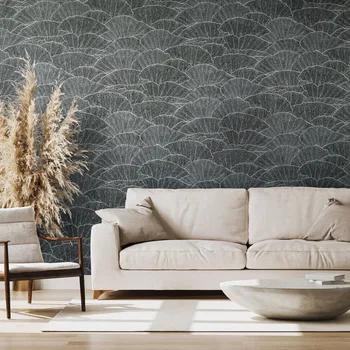 Tapeta Designová tapeta mořské mušle, barva tmavě modrá, 65005HTM SEASHELL BLACK BLUE / exkluzivní vliesová tapeta na zeď 65005-HTM FEEL! (0,53 x 10,05 m) Hohenberger