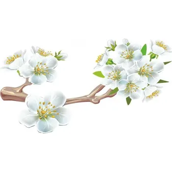 Samolepící dekorace Nástěnná samolepka pro interiér třešňový květ větev 2280 60 x 120 cm