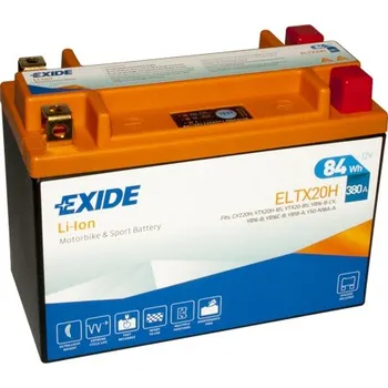Auto-moto EXIDE Li-ion ELTX20H 12V 84Wh 380A motobaterie (Náhrada za YTX20H-BS, YTX20-BS, YB16-B-CX, YB16-B, YB16C-B,YB18-A, Y50-N18A-A, GYZ20H)