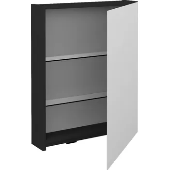 Koupelnový nábytek Dřevojas Jednodveřová galerka PREMIUM GAE 60 - N03 Graphite / Pravé