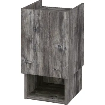 Koupelnový nábytek Dřevojas Nízká skříňka INVENCE SNDO 35 - D10 Borovice Jackson / D10 Borovice Jackson / Levé