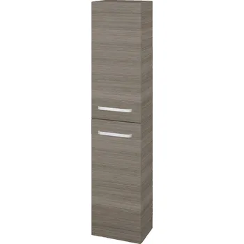 Koupelnový nábytek Dřevojas Vysoká skříň DOS SV1D2 35 - D03 Cafe / Úchytka T01 / D03 Cafe / Levé