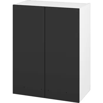 Koupelnový nábytek Dřevojas Horní skříňka DOS SYD2 60 - N01 Bílá lesk / Bez úchytky T31 / N03 Graphite