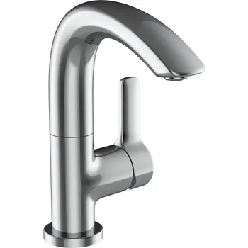 Vodovodní baterie Laufen Curveprime umyvadlová baterie s otočným výtokem 115 mm bez automatické výpusti, chrom HF932026100000