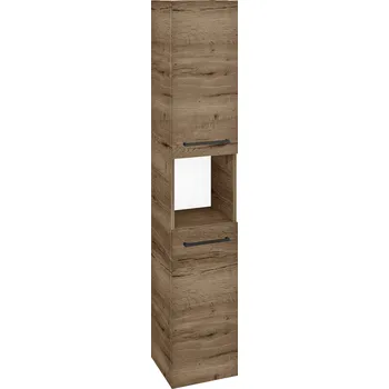 Koupelnový nábytek Dřevojas Vysoká skříň DOS SVD2O 35 - D21 Tobacco / Úchytka T06 / D21 Tobacco / Pravé