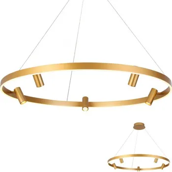 Redo Závěsné LED svítidlo Summit, ø100cm Barva: Zlatá