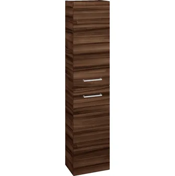 Koupelnový nábytek Dřevojas Vysoká skříň DOOR SV1D2 35 - D06 Ořech / Úchytka T04 / D06 Ořech / Pravé