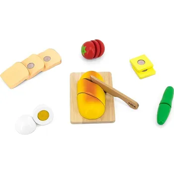 Dřevěná hračka Dřevěná sada krájení snídaně Viga