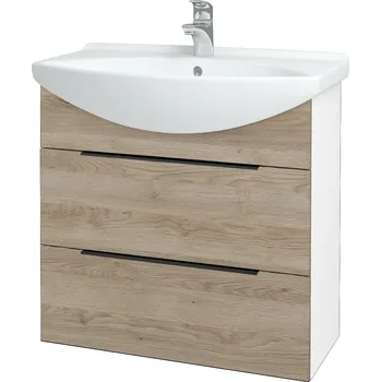 Koupelnový nábytek Dřevojas Koupelnová skříňka TAKE IT SZZ2 75 - N01 Bílá lesk / Úchytka T07 / D17 Colorado