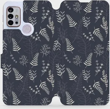 Pouzdro na mobilní telefon Flipové pouzdro Mobiwear na mobil Motorola Moto G10 - VP15S Kapradiny - VÝPRODEJ (Parádní flip obal, kryt, pouzdro Mobiwear na mobilní telefon Motorola Moto G10 s motivem VP15S Kapradiny)