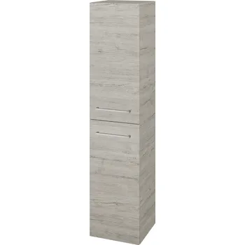 Koupelnový nábytek Dřevojas Vysoká skříň s košem DOS SVD2K 35 - D05 Oregon / Úchytka T04 / D05 Oregon / Pravé