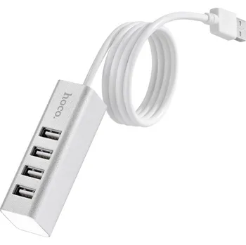 USB hub Hoco Redukce USB-A to USB-A - Hoco, HB1 USB Hub Silver