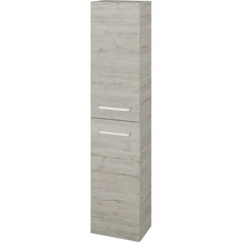 Koupelnový nábytek Dřevojas Vysoká skříň DOS SV1D2 35 - D05 Oregon / Úchytka T01 / D05 Oregon / Pravé